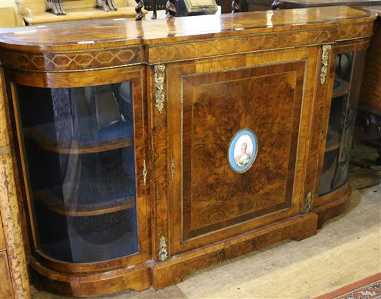 Victorian walnut credenza